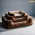 Load image into Gallery viewer, Coccopucci Cinnamon Coudroy Doppio Dog Bed
