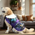 Load image into Gallery viewer, Coccopucci Purple Leaf Print Dog Jacket - COCCOPUCCI