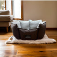 Load image into Gallery viewer, Coccopucci Brown Crown Dog Bed - COCCOPUCCI