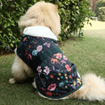 Load image into Gallery viewer, Coccopucci Flora Green Print Dog Jacket - COCCOPUCCI
