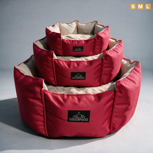 Coccopucci Hot Pink Crown Dog Bed