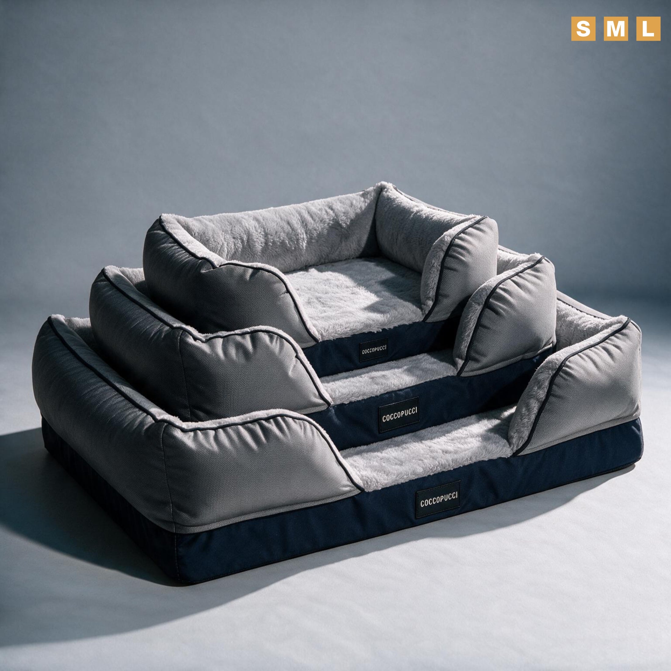 Coccopucci Gun metal Riposso Dog Bed