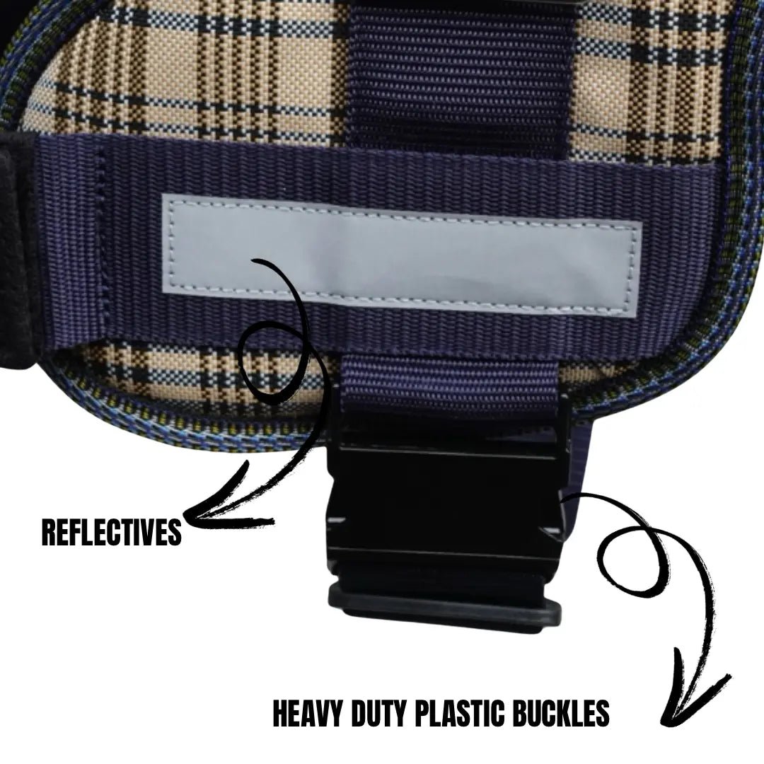 Coccopucci Comfsecure Dog Harness (Signature Plaid)