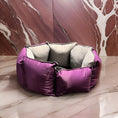 Load image into Gallery viewer, Coccopucci Purple Crown Dog Bed
