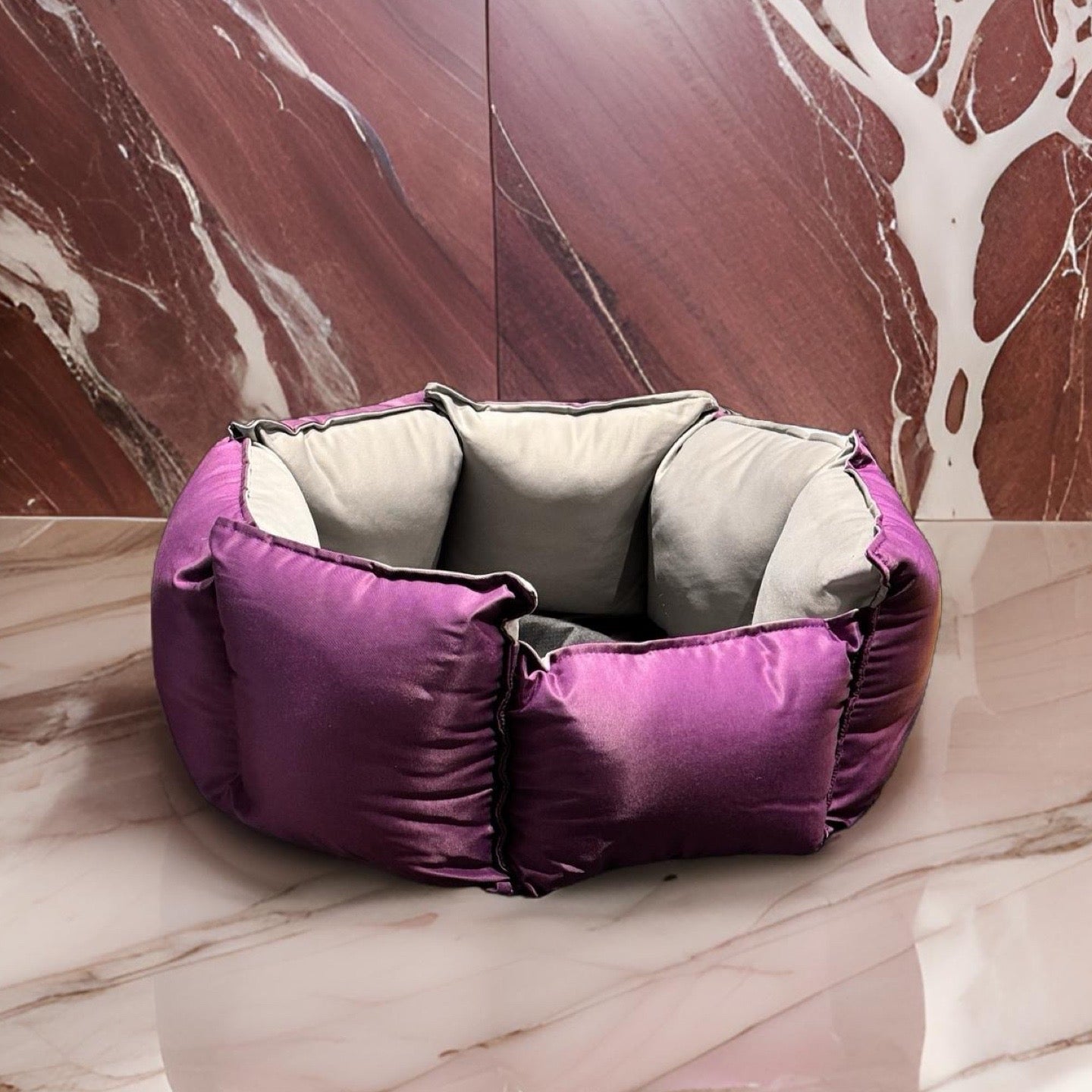 Coccopucci Purple Crown Dog Bed