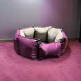 Load image into Gallery viewer, Coccopucci Purple Crown Dog Bed
