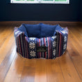 Load image into Gallery viewer, Coccopucci Snowfall Print Lounger Dog Bed (Copy)
