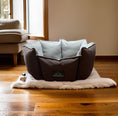 Load image into Gallery viewer, Coccopucci Brown Crown Dog Bed
