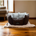 Load image into Gallery viewer, Coccopucci Brown Crown Dog Bed
