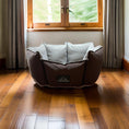 Load image into Gallery viewer, Coccopucci Brown Crown Dog Bed
