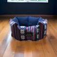 Load image into Gallery viewer, Coccopucci Snowfall Print Lounger Dog Bed (Copy)
