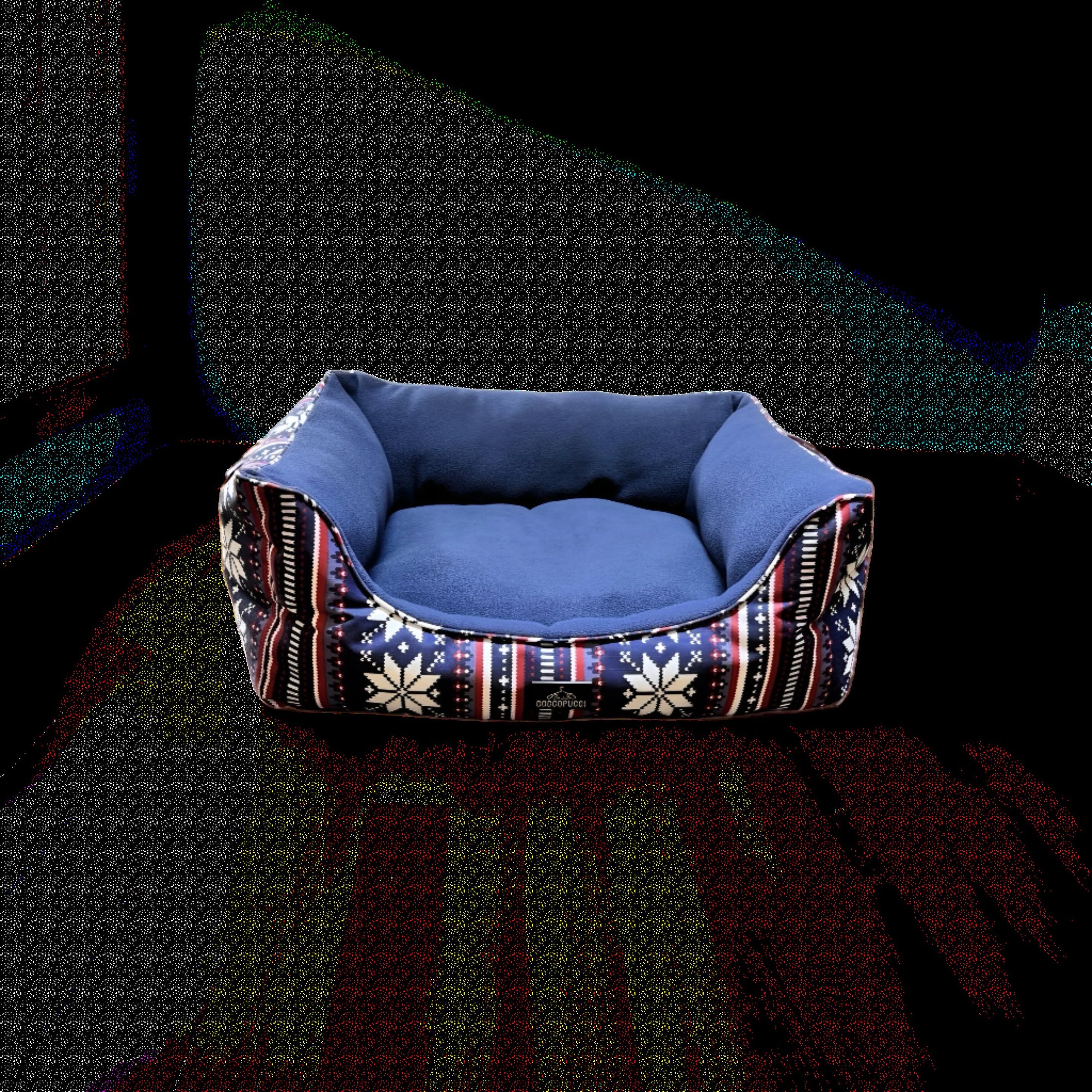 Coccopucci Snowfall Print Lounger Dog Bed (Copy)