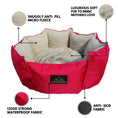 Load image into Gallery viewer, Coccopucci Hot Pink Crown Dog Bed

