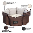 Load image into Gallery viewer, Coccopucci Brown Crown Dog Bed
