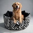 Load image into Gallery viewer, Coccopucci Monochrome Crown Dog Bed
