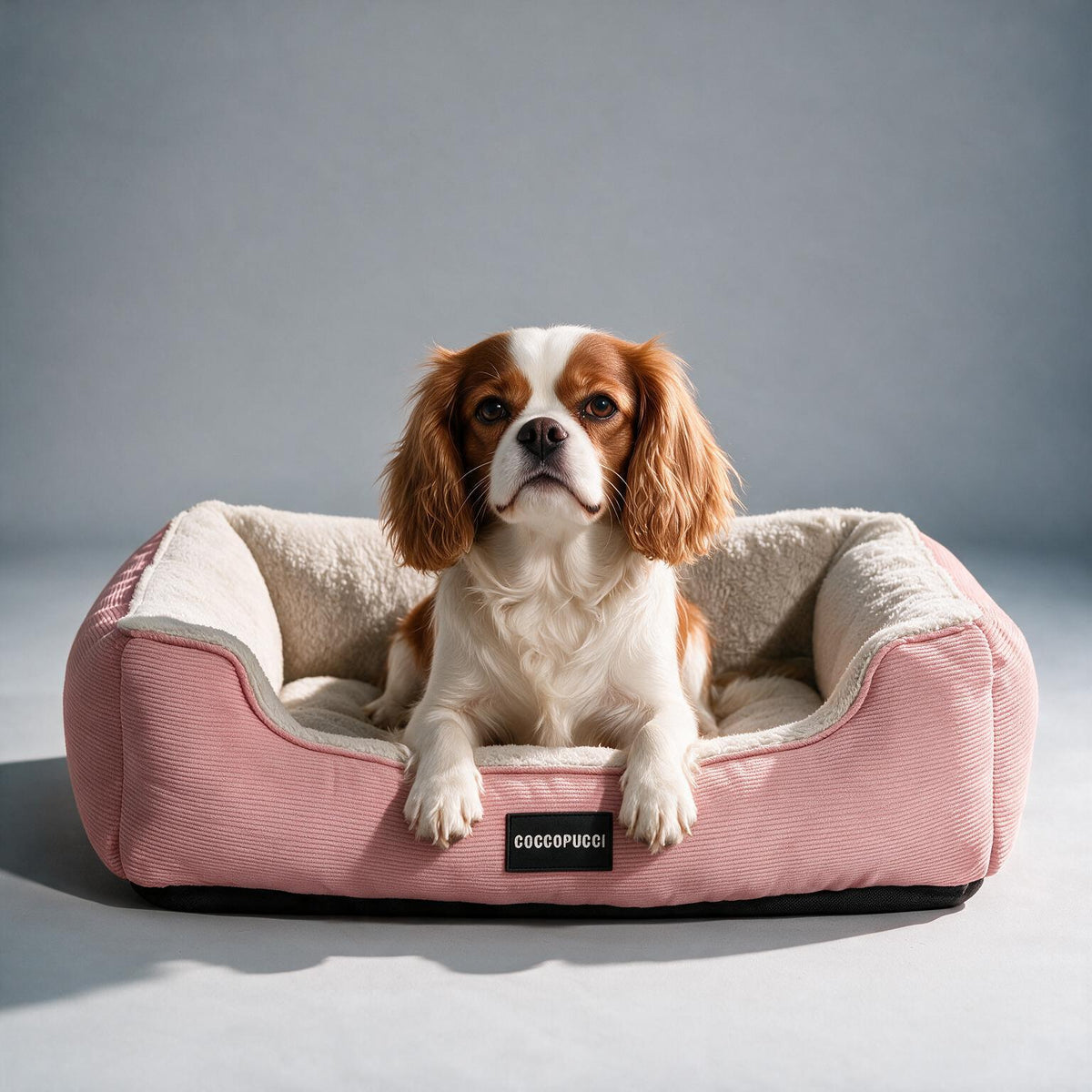 Coccopucci Blush Pink Corduroy Orthopedic Dog Bed