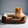 Load image into Gallery viewer, Coccopucci Cinnamon Coudroy Doppio Dog Bed
