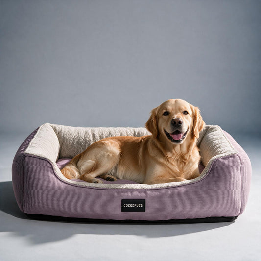 Coccopucci Lilac Haze Pebble Doppio Dog Bed