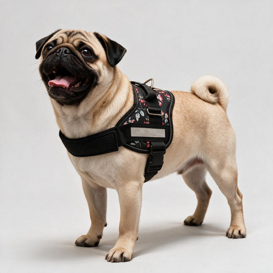 Coccopucci Comfsecure Dog Harness (Midnight Blooms)