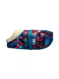Load image into Gallery viewer, Coccopucci Pink turqoise Leaf Print Dog Jacket - COCCOPUCCI
