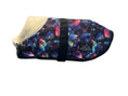 Load image into Gallery viewer, Coccopucci Purple Leaf Print Dog Jacket
