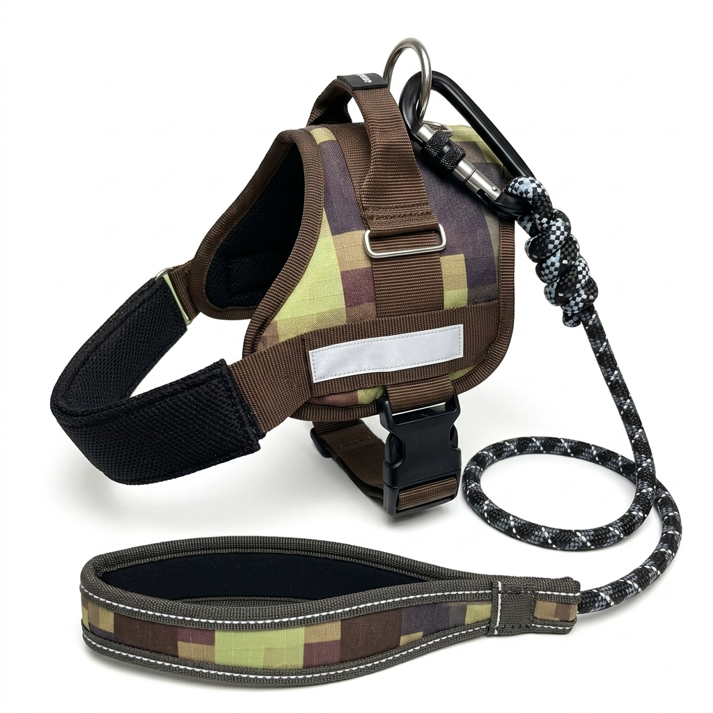 Foresta Camouflage ComfSecure Harness & Leash Set