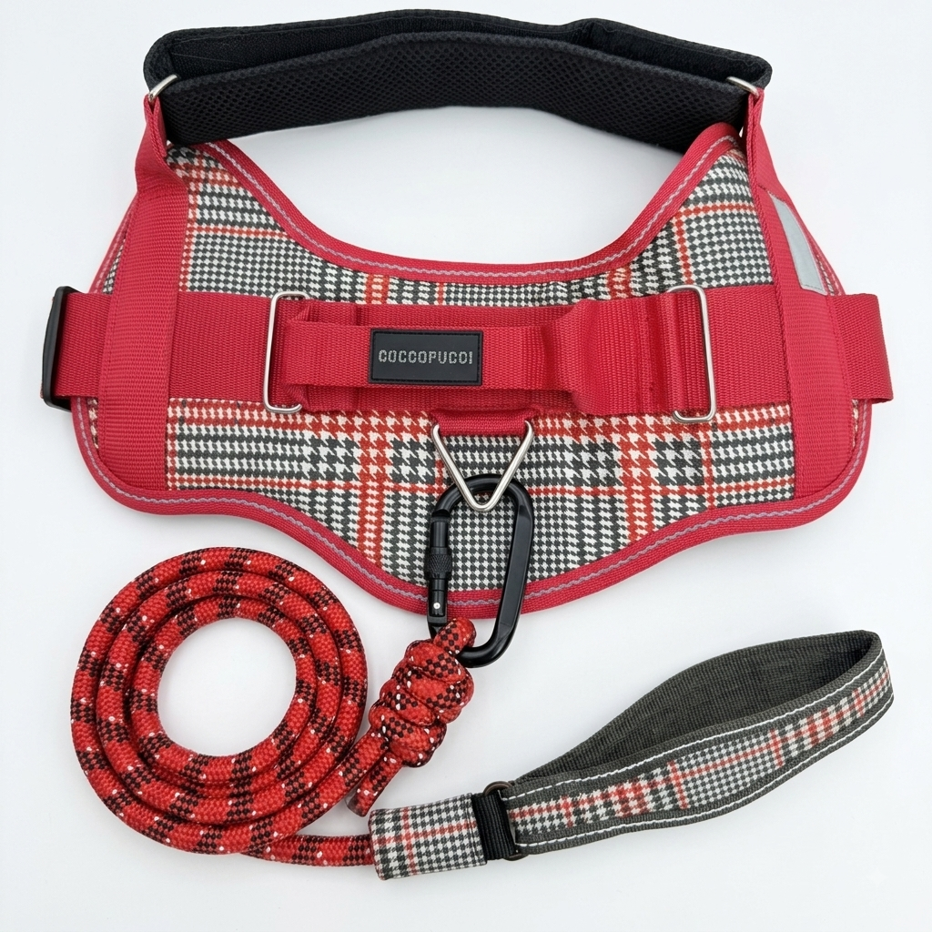 Balmoral Tartan ComfSecure Harness & Leash Set